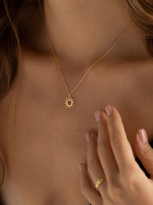 Sunburst Sun Ray Necklace