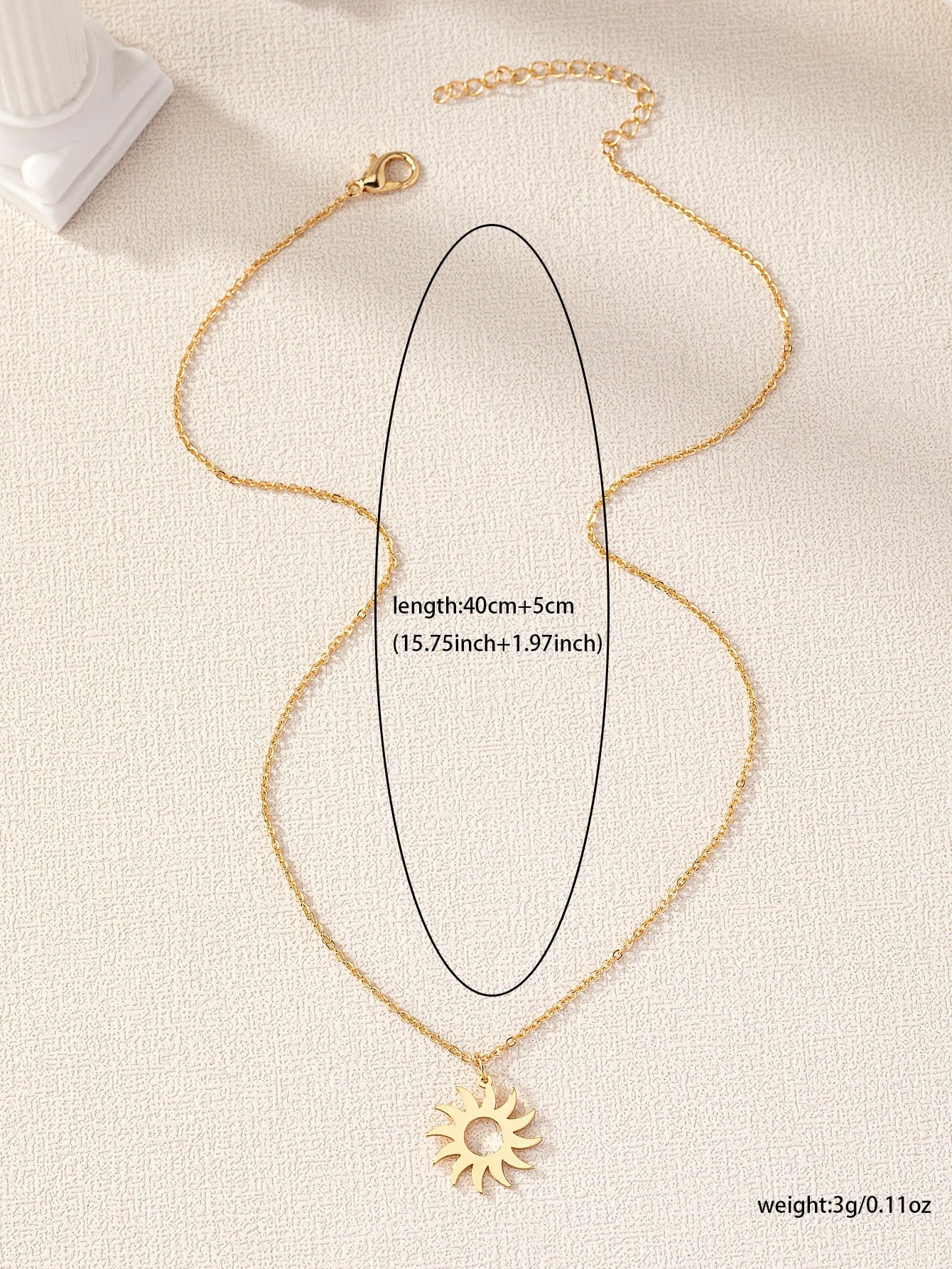 Sunburst Sun Ray Necklace