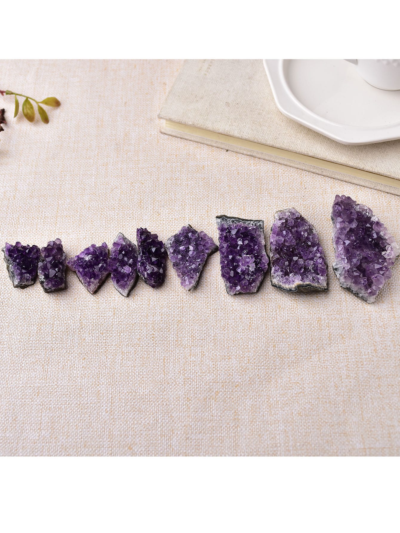 Natural Amethyst Crystal Cluster Quartz Raw Crystals Healing Stone - 1pc
