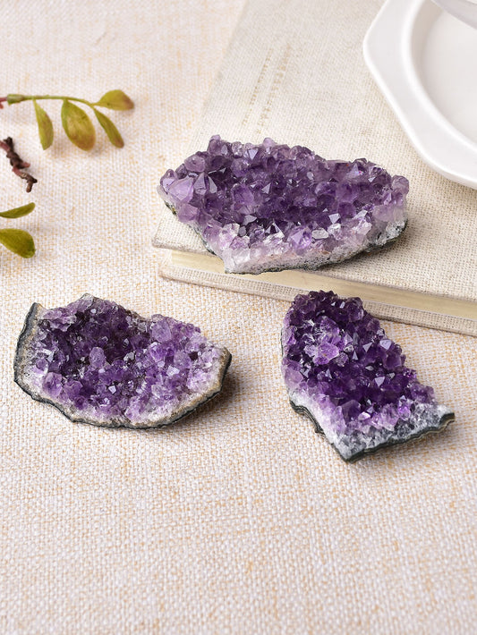 Natural Amethyst Crystal Cluster Quartz Raw Crystals Healing Stone - 1pc