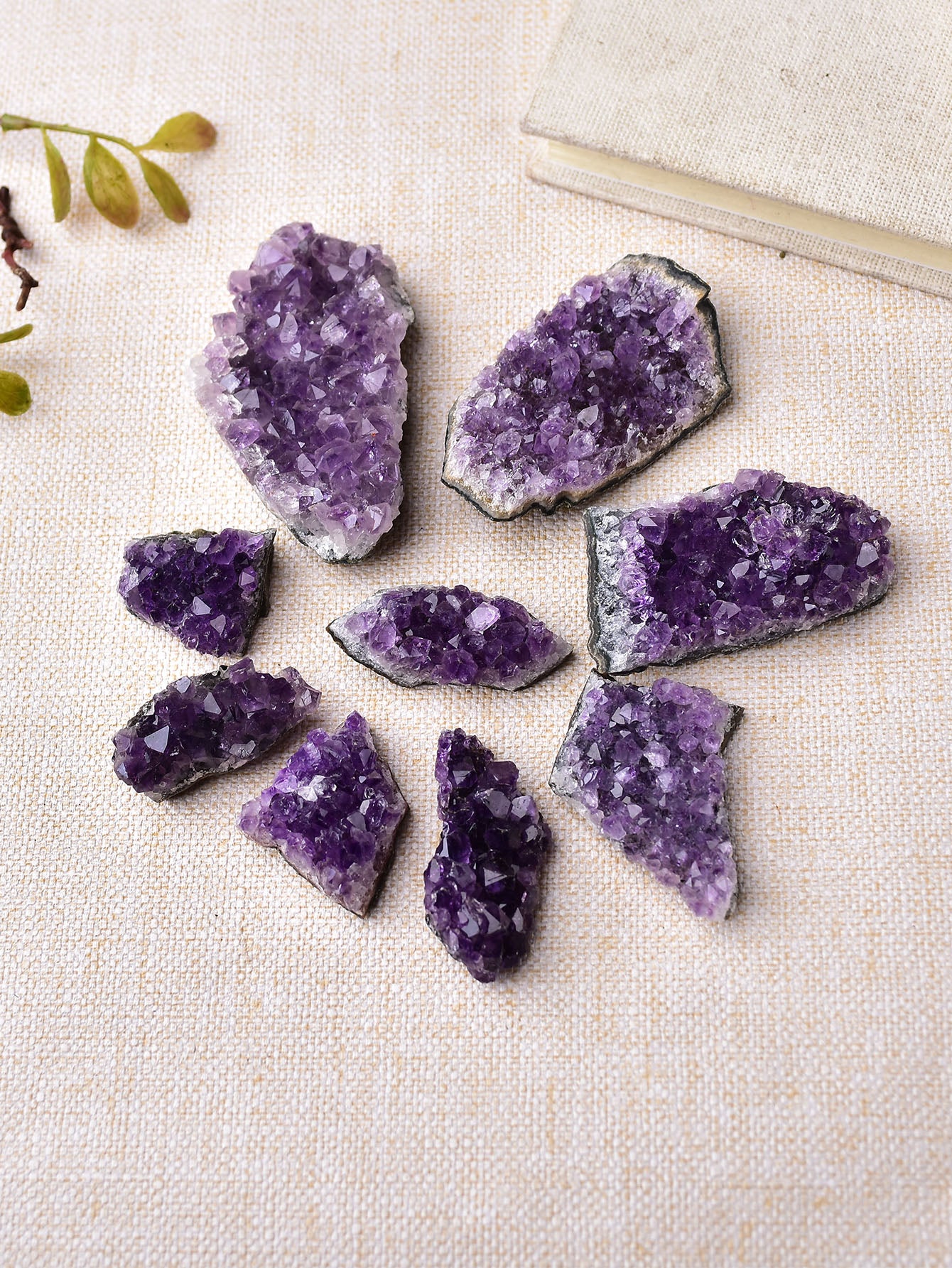 Natural Amethyst Crystal Cluster Quartz Raw Crystals Healing Stone - 1pc