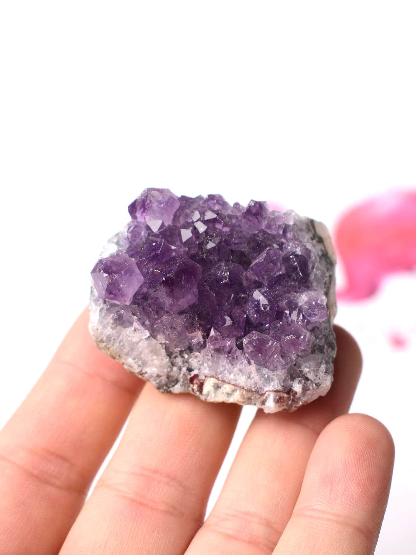 Natural Amethyst Crystal Cluster Quartz Raw Crystals Healing Stone - 1pc
