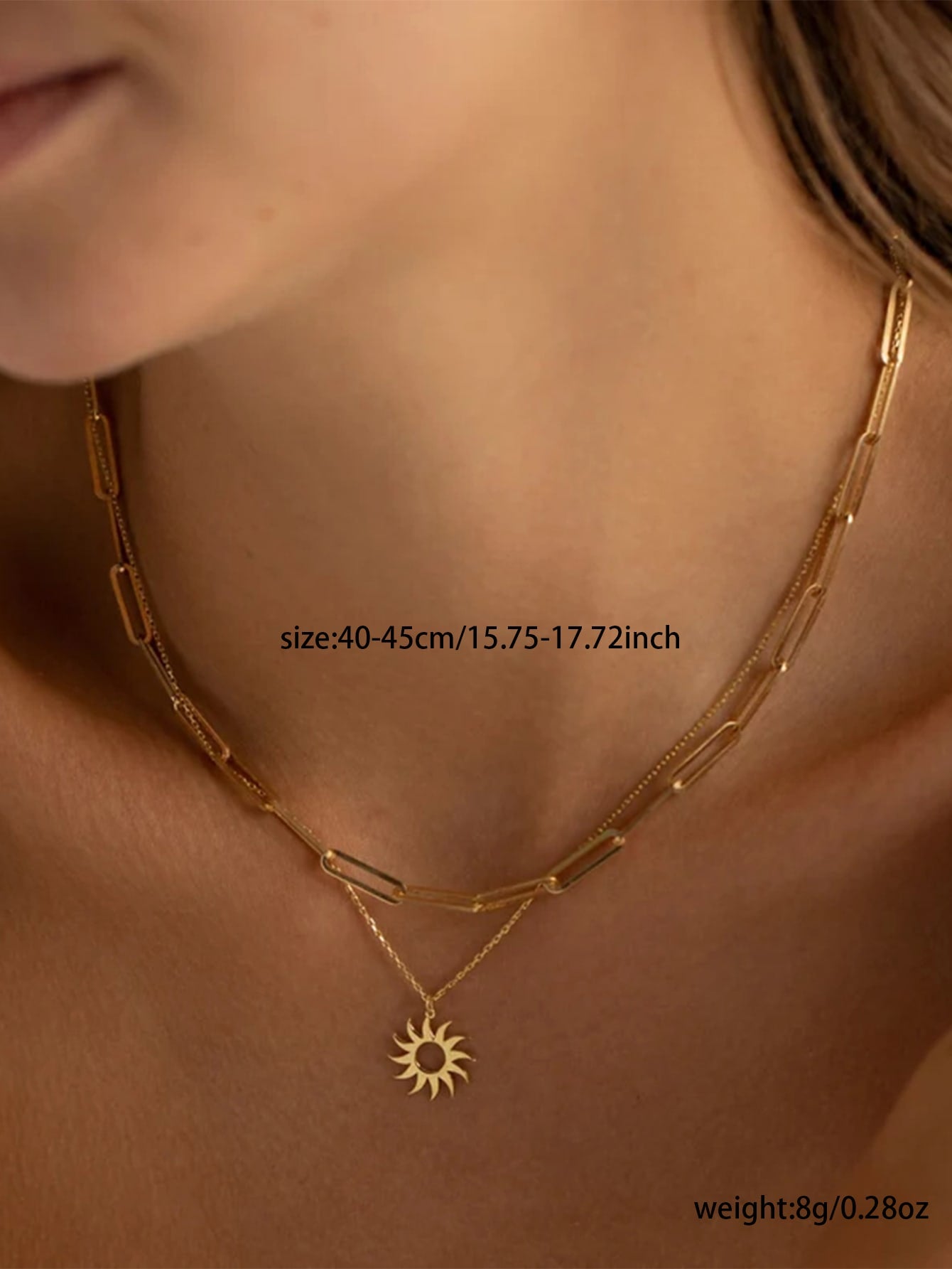 Sunburst Sun Ray Necklace