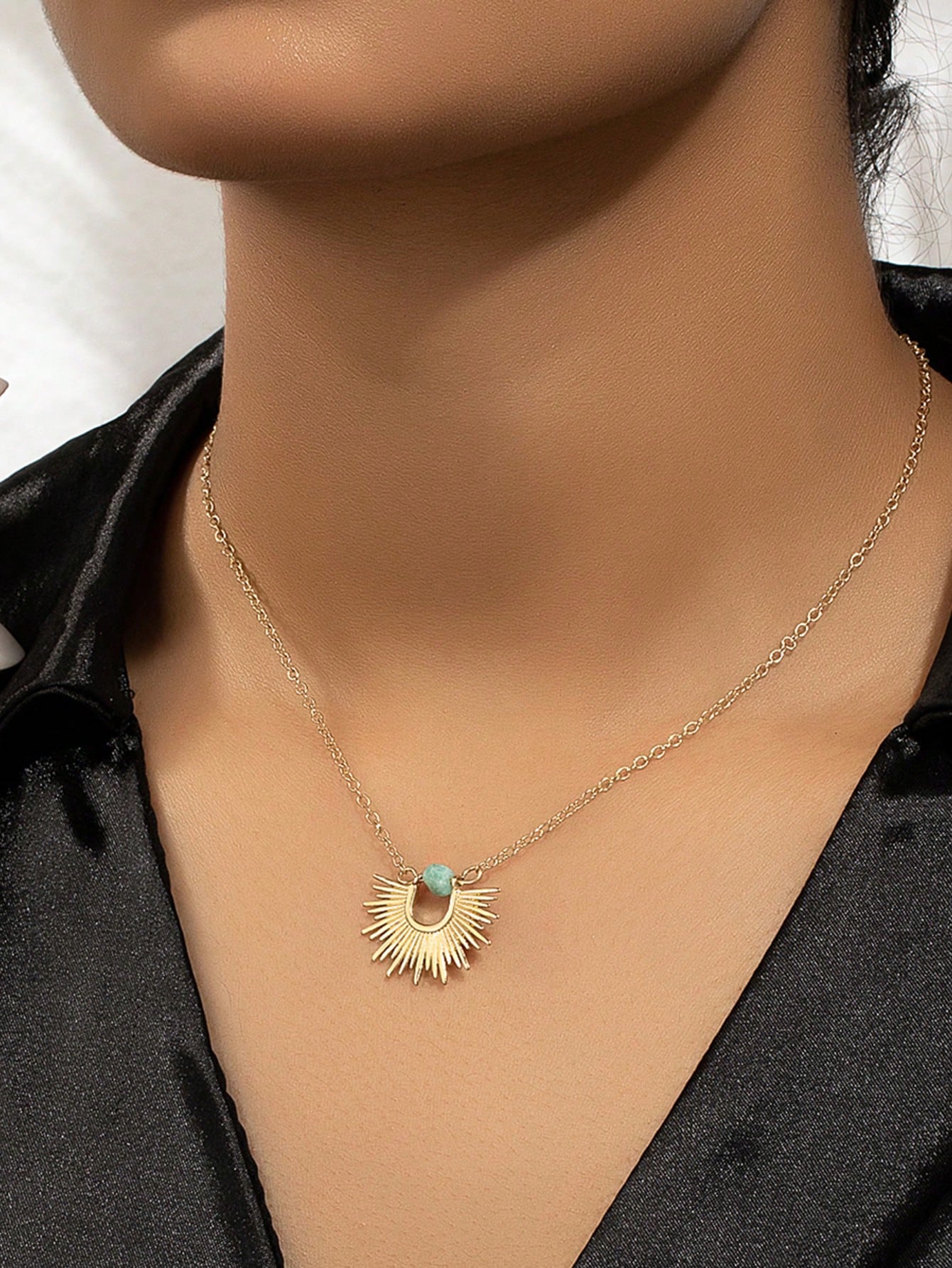 Sunburst Sun Ray Necklace
